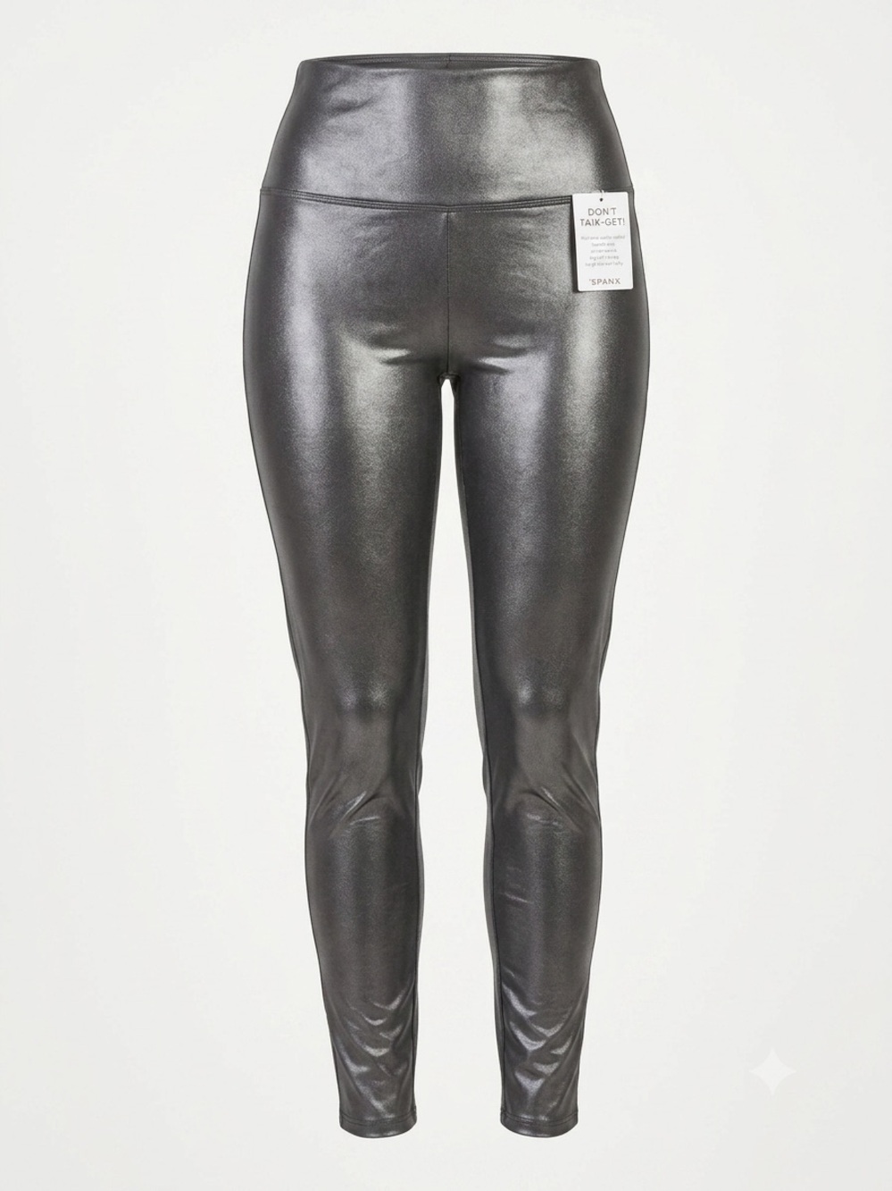 NEW SPANX Women's Leggings Faux Leather Shiny Black Women's Small Petite